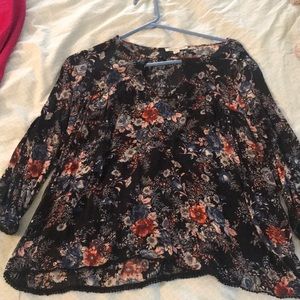 Blouse 3 quarter length sleeves